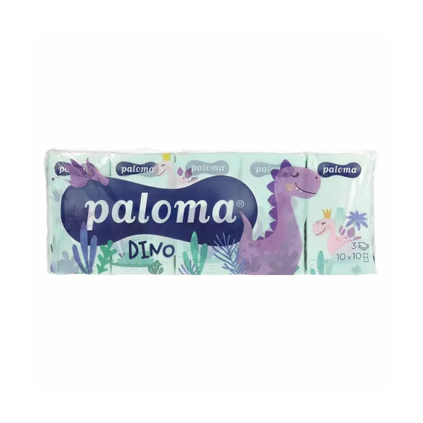 Robčki Paloma dino, 3slojni, 10 kos