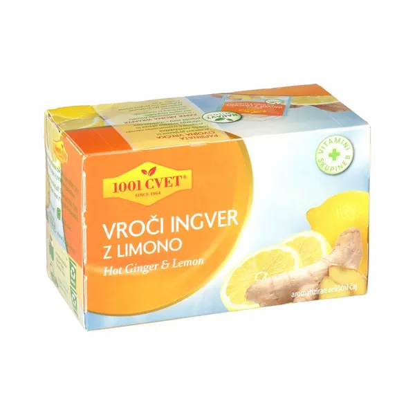 Čaj vroči ingver in limona