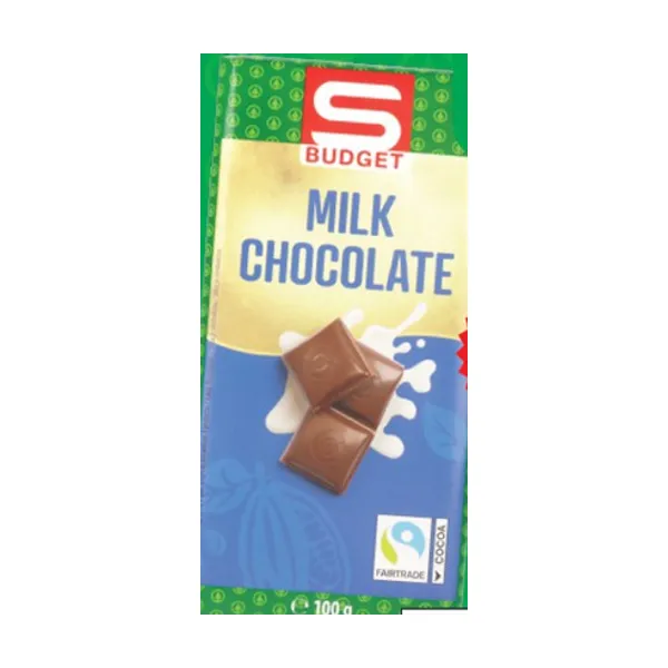 Mlečna čokolada, S-Budget, 100 g