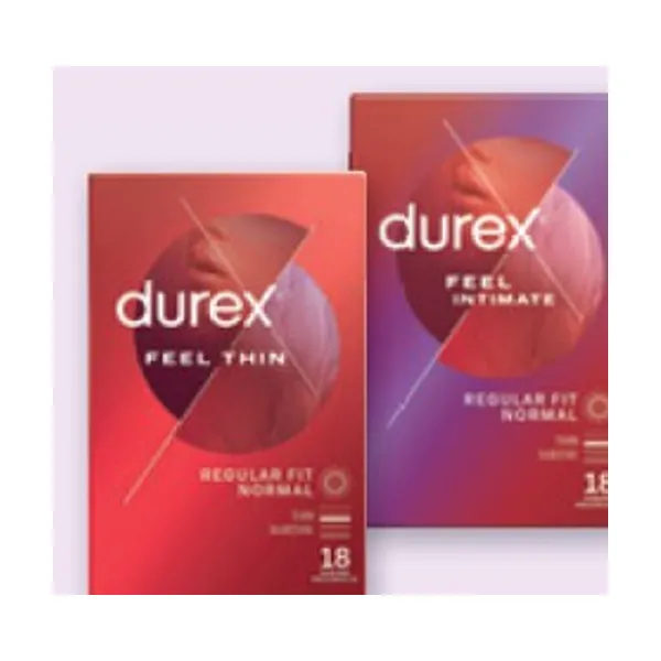 Kondomi Durex Feel thin ali Feel intimate, 18/1