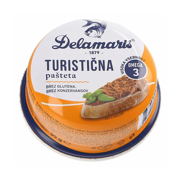 Turistična pašteta classic, Delamaris, 95 g