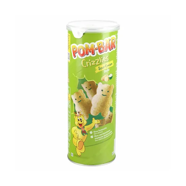 Krompirjev čips v tulcu z okusom kisle smetane Pom-Bär, kelly´s