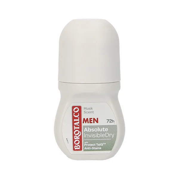 Deo roll on invisible dry musk scent, Borotalco, 50 ml