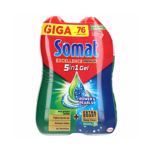 Gel za strojno pomivanje posode excellence duo gel