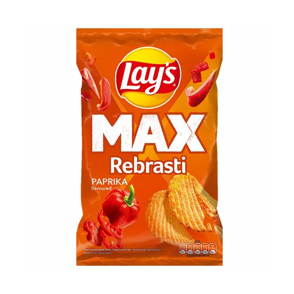 Rebrasti čips z okusom paprike