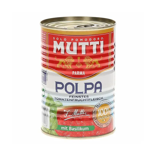 Paradižnikova polpa z baziliko, Mutti, 400 g