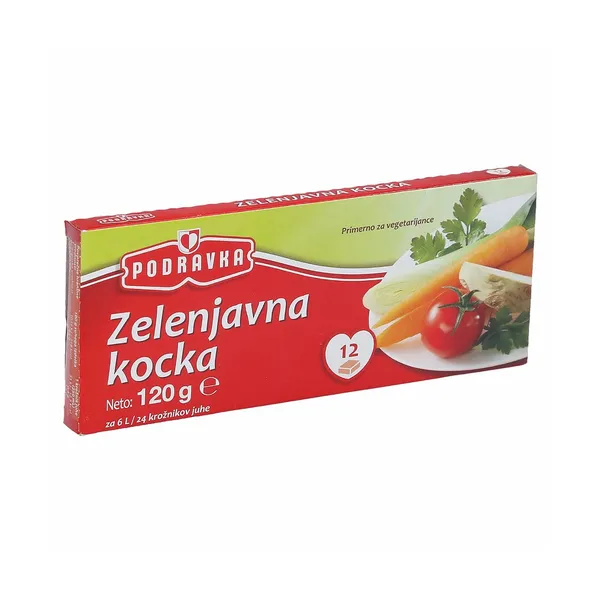 Zelenjavna jušna kocka, Podravka, 120 g