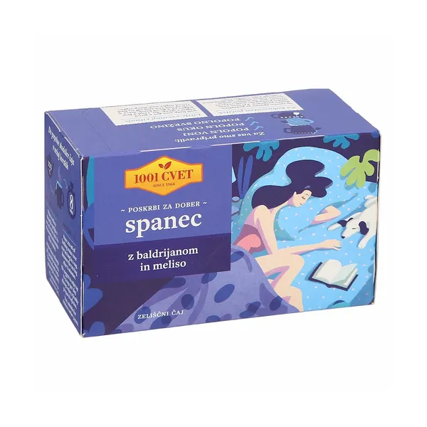 Zeliščni čaj baldrijan in melisa spanec