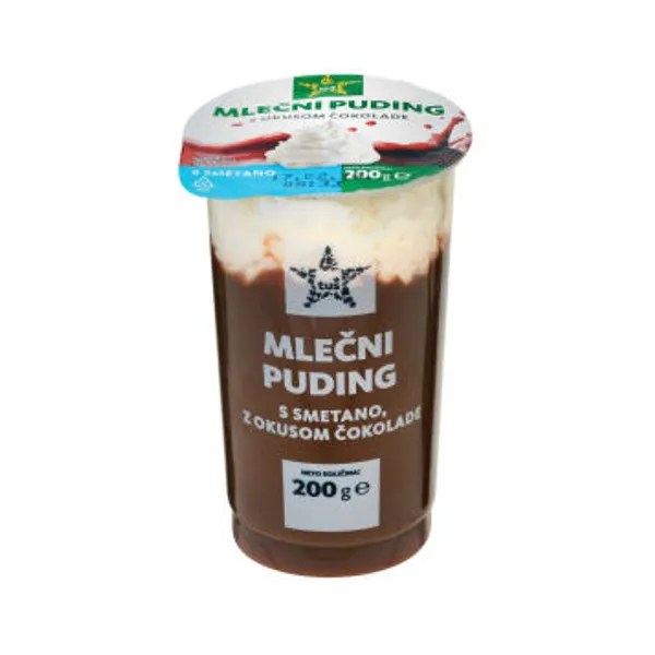Puding Tuš, s smetano, 200 g