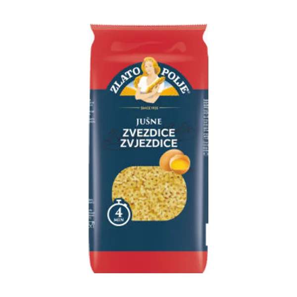 Testenine Zlato polje, zvezdice jajčne, 500 g