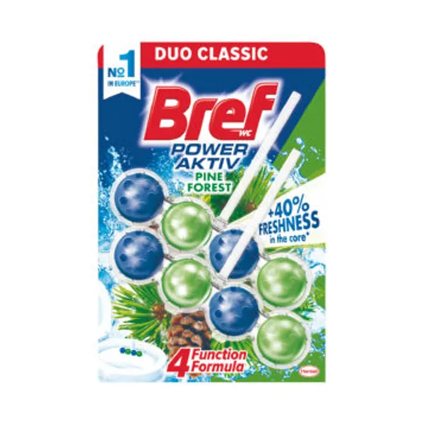 Osvežilec Bref, Power Aktiv, Pine, 2 x 50 g