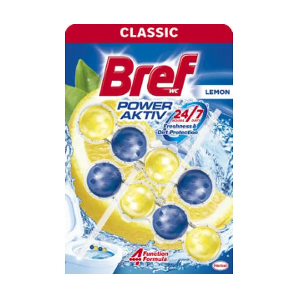 Osvežilec Bref, Power Aktiv, Lemon, 2 x 50 g