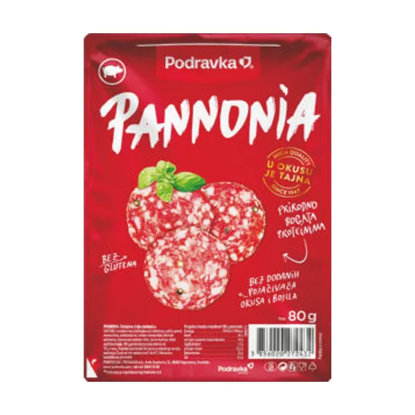 Narezek Podravka, Pannonia, 80 g