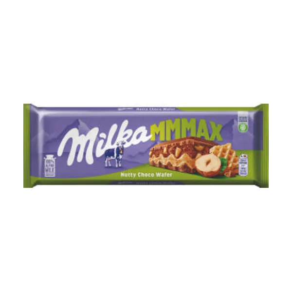 Mlečna čokolada Milka, Nutty Choco Wafer, 270 g