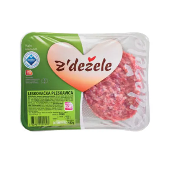 Leskovačke pleskavice Z'dežele, 480 g