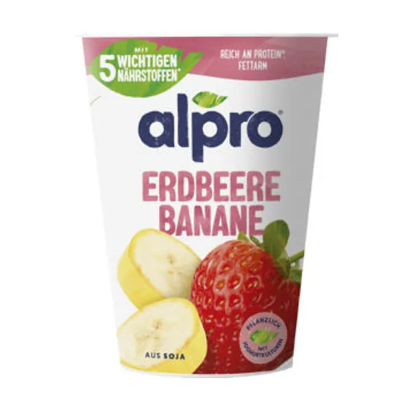 Alpro sojin, okus jagoda, banana, 400 g