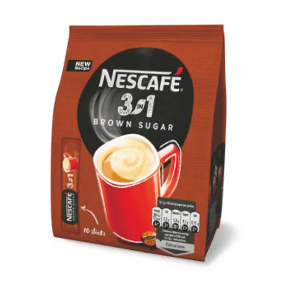 Napitek kavni Nescafe, instant, 3 in 1, Brown Sugar, v vrečki, 165 g