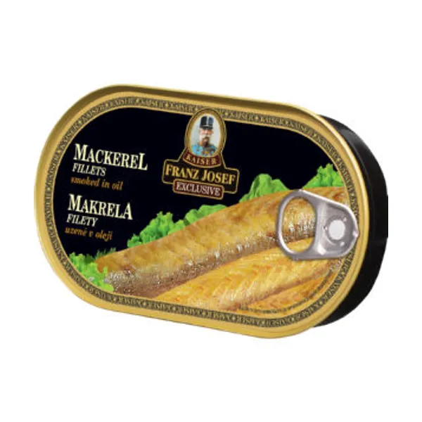 Fileti skuše Franz Josef, dimljeni s kožo, v rastlinskem olju, 170 g
