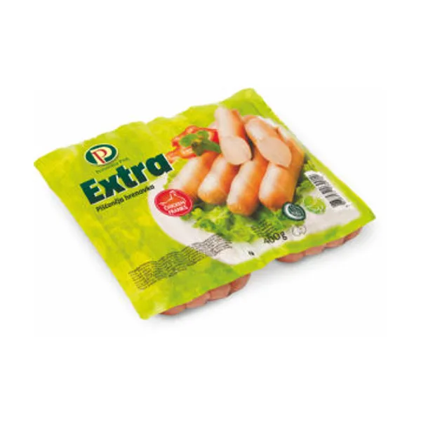 Hrenovke Perutnina Ptuj, piščančje, ekstra, vak.pak., 400 g, Natura