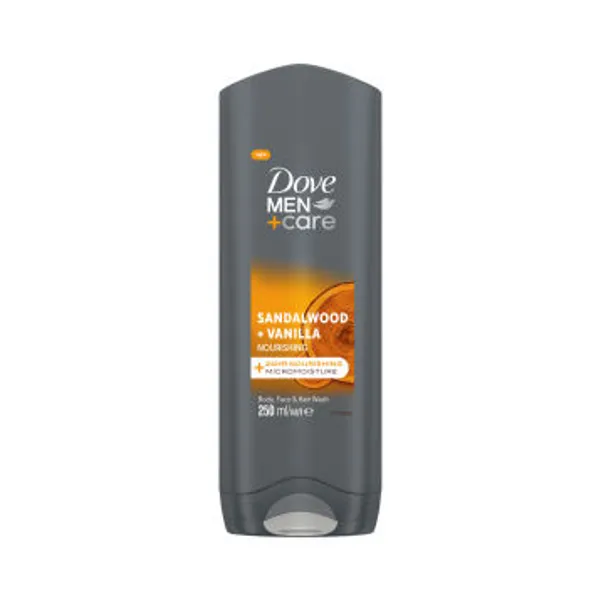 Gel za prhanje Dove, Sandalwood, moški, 250 ml