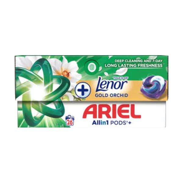 Pralni prašek Ariel, kapsule, Tol gold orchid, 26/1
