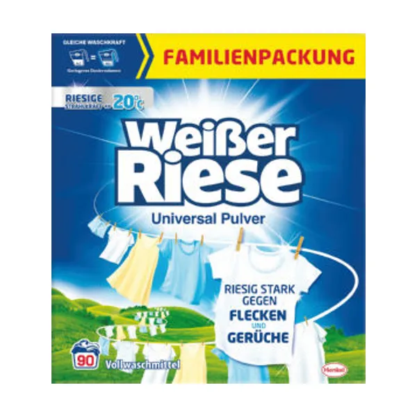 Pralni prašek Weisser Riese, Universal Pwd, 90 pranj, 4,5 kg