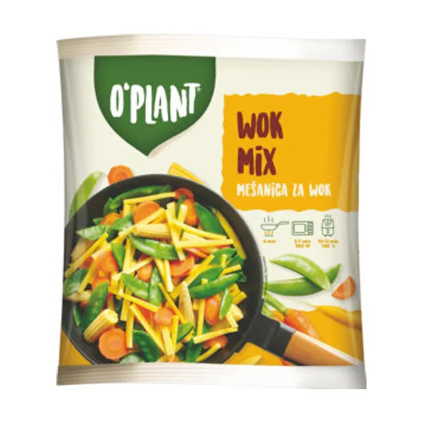 Zelenjavna mešanica O'Plant, wok mix, zamrznjeno, 400 g