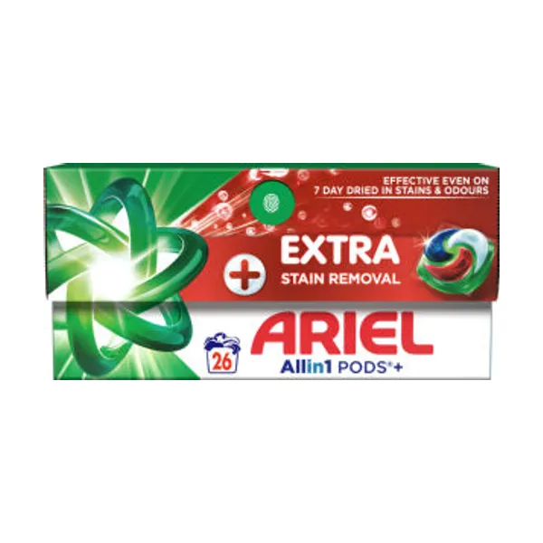 Kapsule Ariel, Extra Stain Removal, 26 pranj