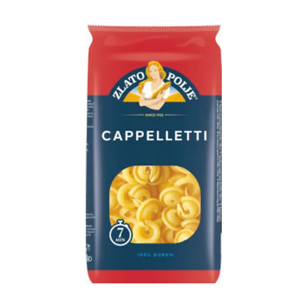 Testenine Zlato polje, cappelletti, durum, 500 g