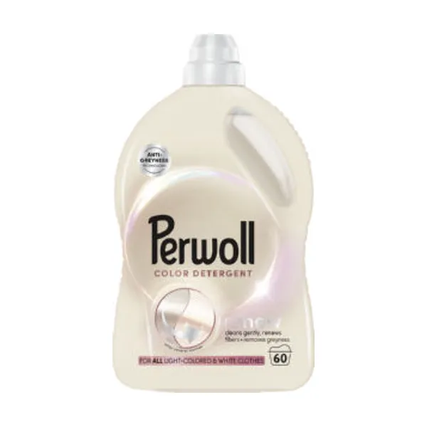 Pralni prašek Perwoll gel, Light Color, 60 pranj, 3 l