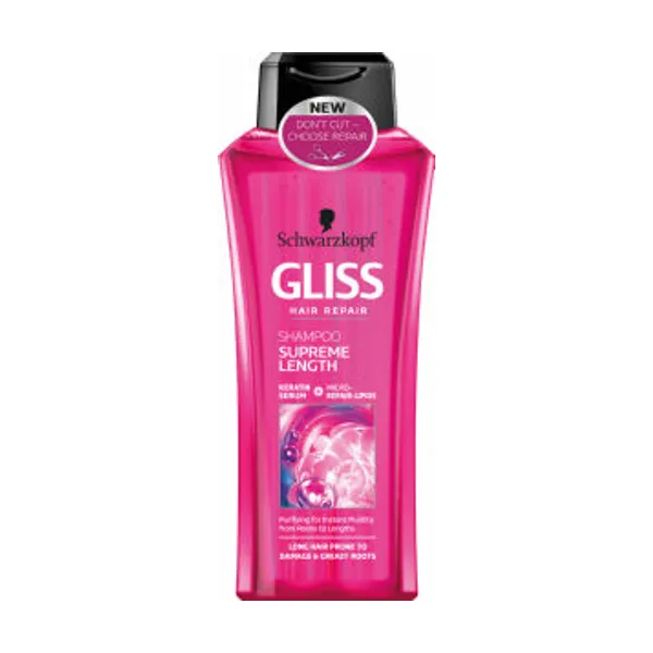Šampon Gliss, Supreme lenght, 400 ml
