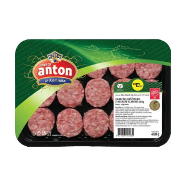 Odščipanci Kamniški, z mesnato slamino, 400 g
