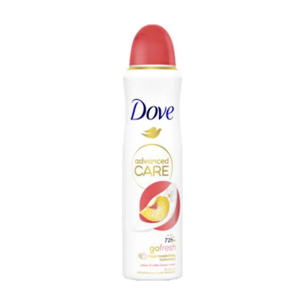 Antiperspirant Dove, Peach & White Blossom, sprej, 150 ml
