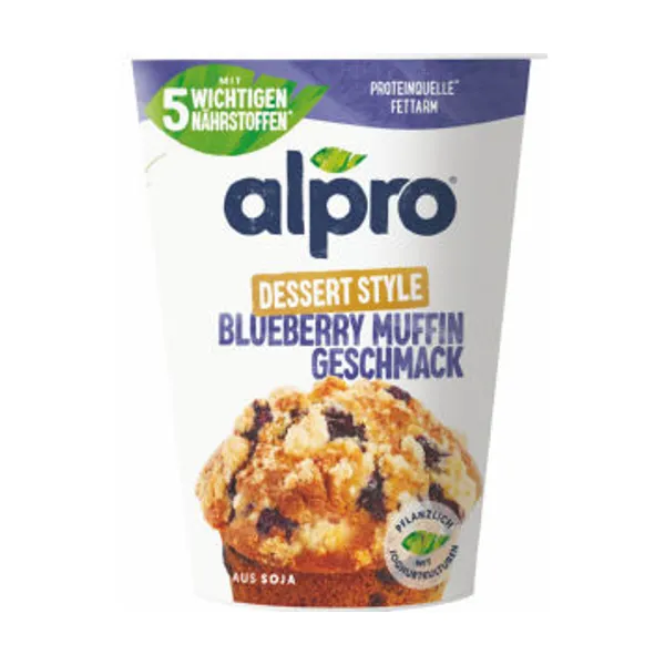 Alpro sojin, fermantiran, okus borovničev mafin, 400 g