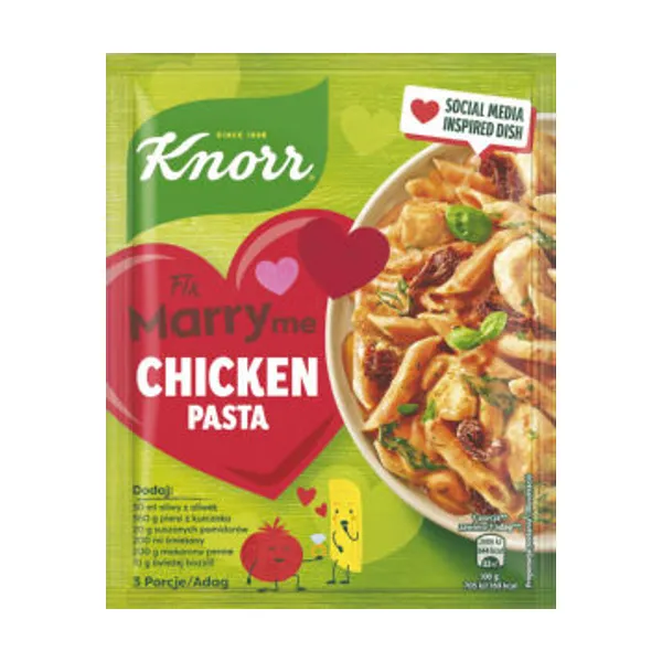 Mešanica Knorr Fix, za testenine, Marry me chicken, 48 g