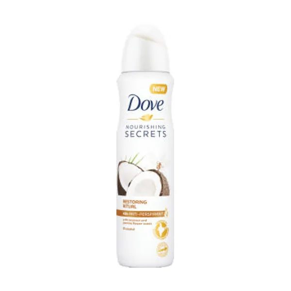 Deodorant Dove, kokos, sprej, 150 ml