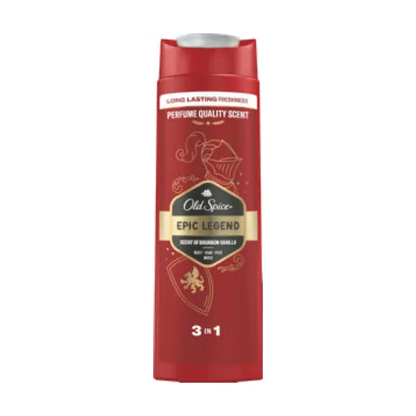 Gel za prhanje in šampon Old Spice, Epic Legend, 400 ml