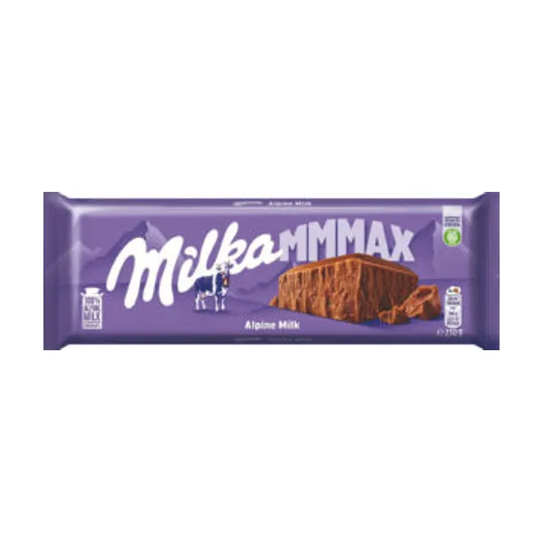 Mlečna čokolada Milka, z alpskim mlekom, 250 g