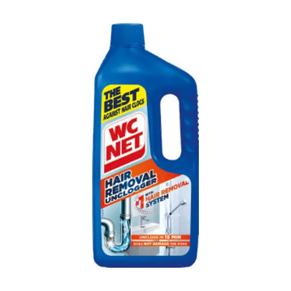 Čistilo WC Net, gel proti zamašitvi, hair unclogger, 1 l