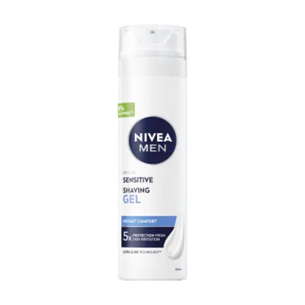 Gel za britje Nivea men sensitive, 200 ml