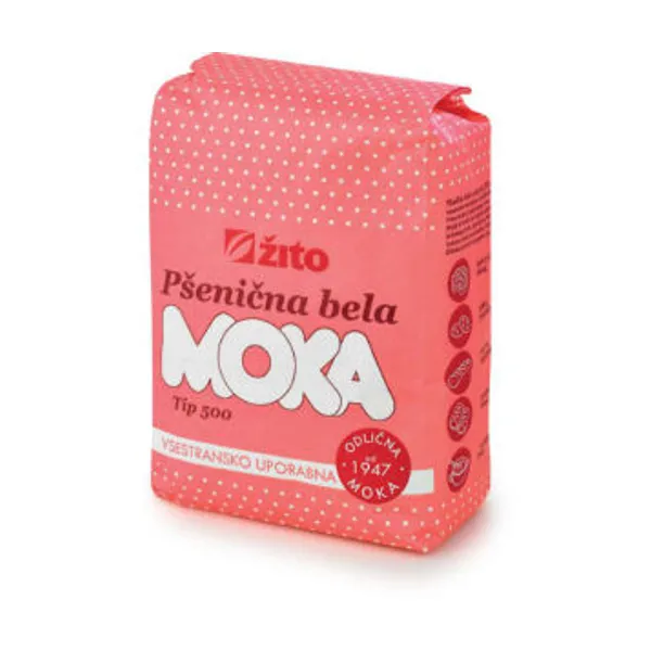 Moka Žito, pšenična, bela, Tip 500, 1 kg