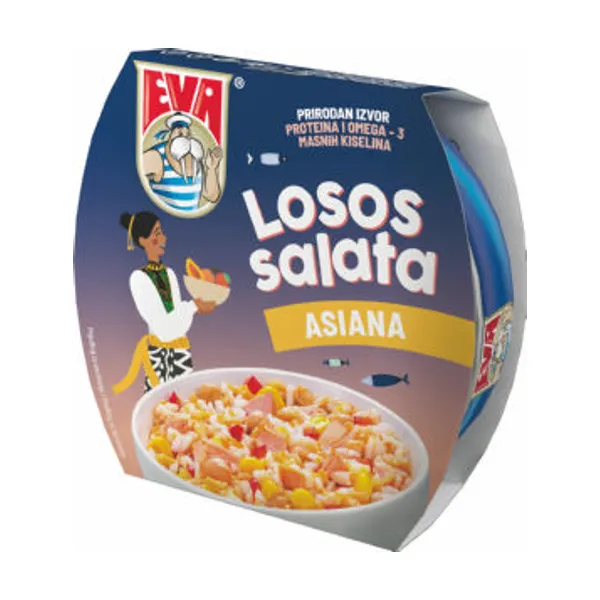 Losos solata Eva, mango in breskev, 160 g