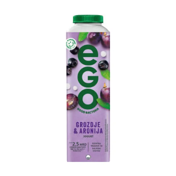 Jogurt Ego, aronija, grozdje, 500 g