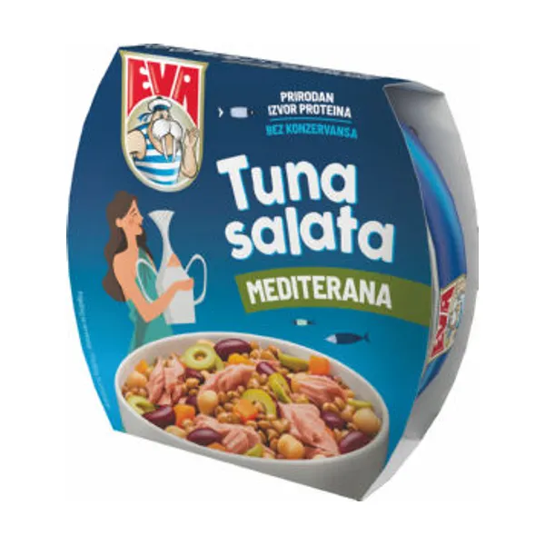 Tuna solata, Eva, Mediterana, 160 g
