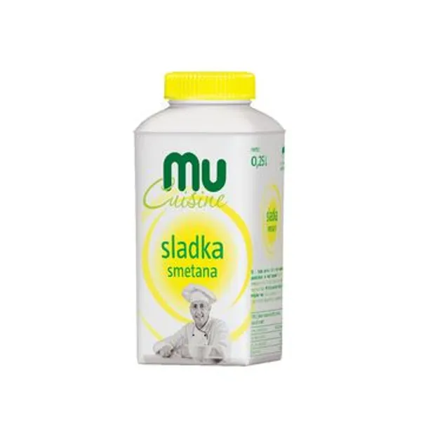 Smetana MU, sladka, 250 ml