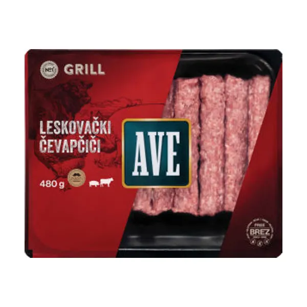 Leskovački čevapčiči AVE Grill, 480 g