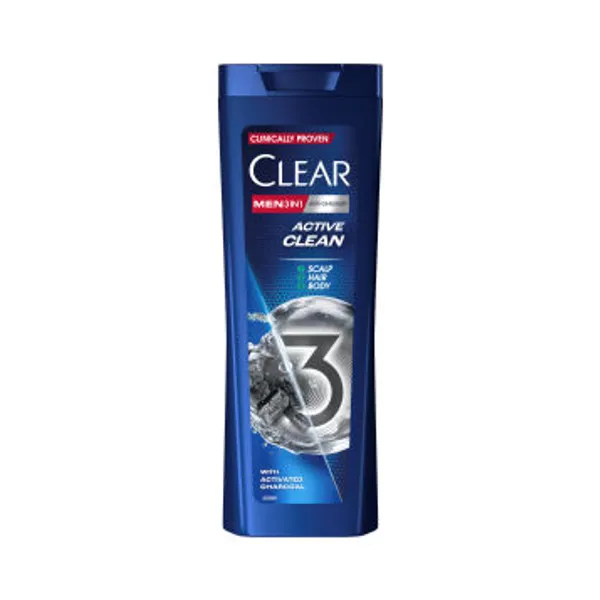 Šampon Clear, Active Clean 3v1, 360 ml
