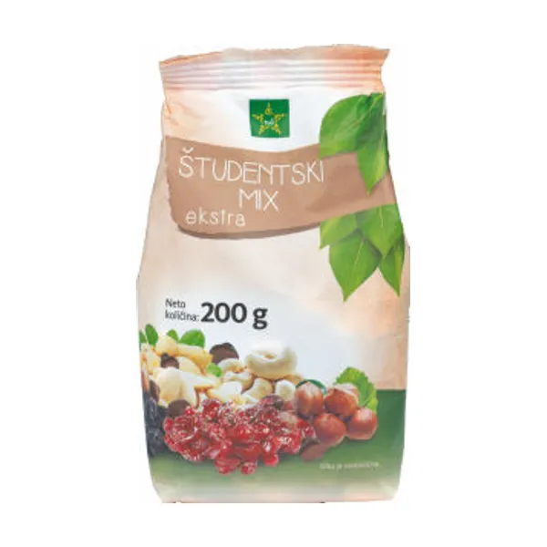 Študentski mix Tuš, s čokolado, 200 g