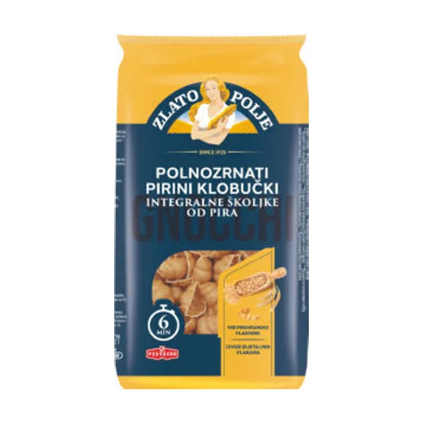 Testenine Zlato polje, klobučki pirini polnozrnati, 350 g