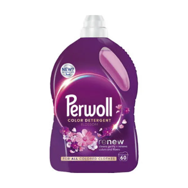 Pralni prašek Perwoll gel, Renew Blossom, 60 pranj, 3 l